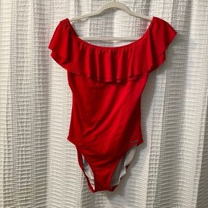 USED ONCE MICHAEL KORS RED SWIMSUIT